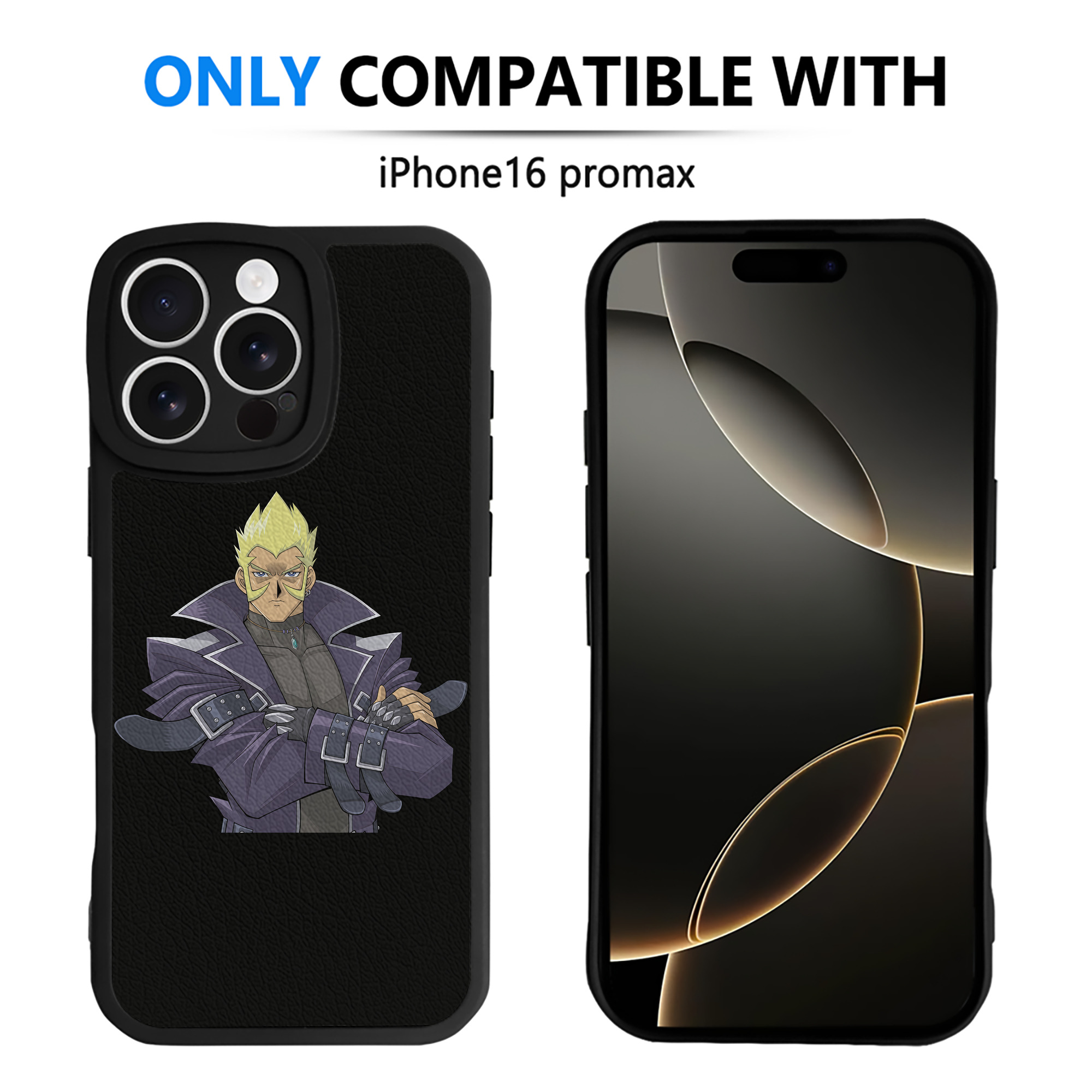 （画像用） 遊☆戯☆王 Yu-Gi-Oh! 【iPhone 16シリーズ対応】シリコンスマホケース（レザー調） 材質：シリコン
